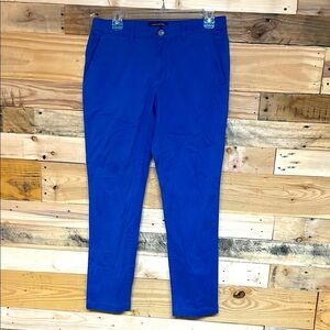 Banana Republic Girlfriend Fit size 4 Blue Chinos Tailored Fit with Pockets